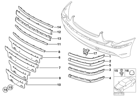Genuine BMW 51117043454 E65 E66 Licence Plate Base Primed (Inc. 745i, 730i & 730d) | ML Performance UK UK Car Parts