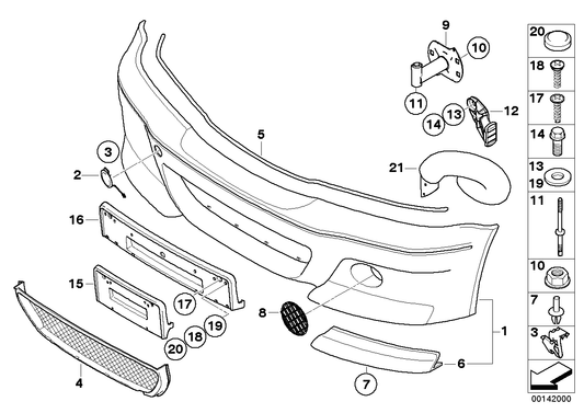 Genuine BMW 51117897862 E46 TriCover, Bumper, Primed, Front (Inc. M3 CSL) | ML Performance UK UK Car Parts