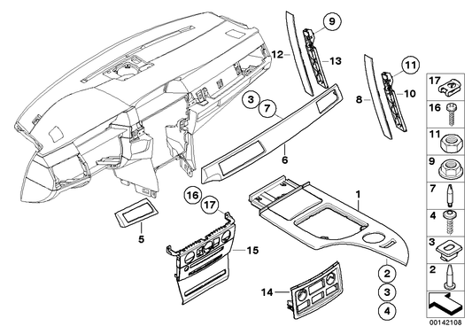 Genuine BMW 51456970265 E60 E61 Poplar Wooden Strip, I-Panel, Light Left (Inc. 535d, 525xd & 535xi) | ML Performance UK UK Car Parts