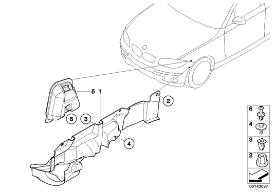 Genuine BMW 51717131712 E81 E93 E92 Diesel Encapsulation, Front Right (Inc. X1 20d ed, 335d & 328i) | ML Performance UK UK Car Parts