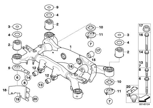 Genuine BMW 33316778120 E66 E65 E67 Stopper, Rear (Inc. 730Ld, 745i & 760LiS) | ML Performance UK UK Car Parts