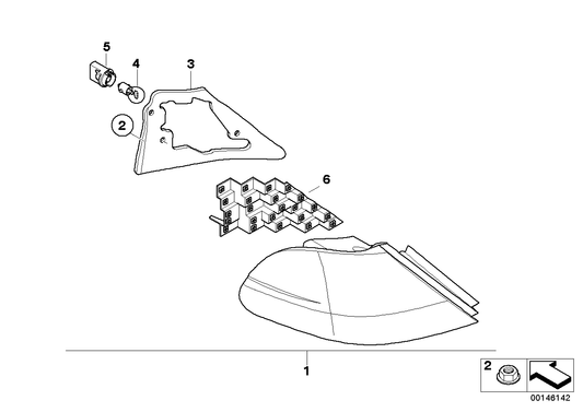 Genuine BMW 63217162071 E66 E65 E67 Seal, Rear Light, Side Panel Left (Inc. 750Li, 735Li & 740Li) | ML Performance UK UK Car Parts