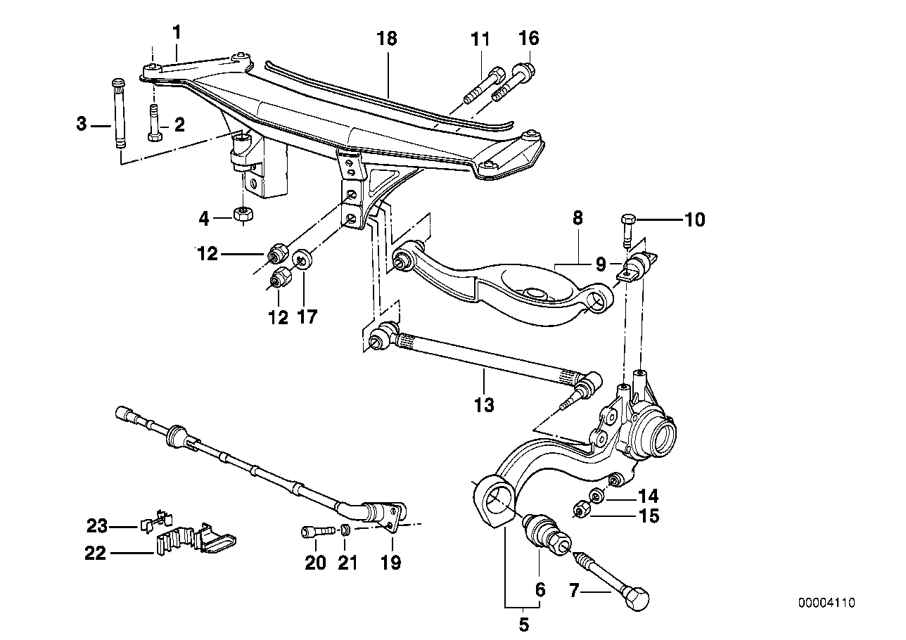 Genuine BMW 33321136202 Wishbone, Top (Inc. Z1) | ML Performance UK UK Car Parts