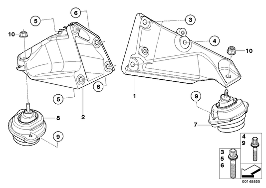 Genuine BMW 07129905442 E83 E70 Torx Screw M10X50 (Inc. X3 2.0i & X5 4.8i) | ML Performance UK UK Car Parts