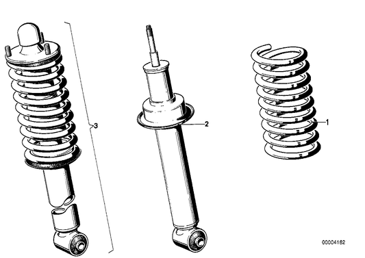 Genuine BMW 33531127855 E23 Coil Spring (Inc. 732i, 728i & 728iS) | ML Performance UK UK Car Parts