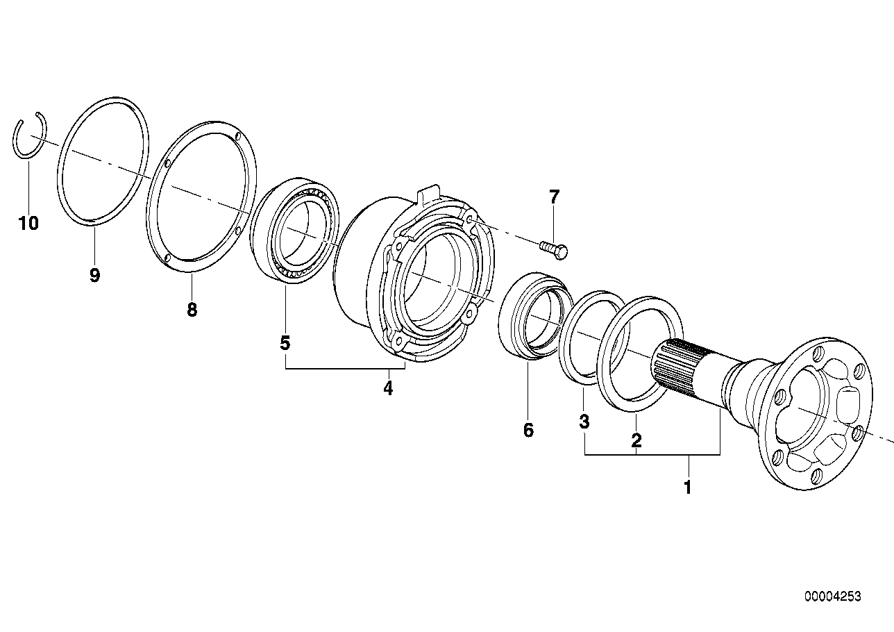 Genuine BMW 33131206448 E38 E24 E36 Tapered Roller Bearing (Inc. 740i, 735iL & M635CSi) | ML Performance UK UK Car Parts