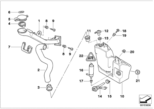 Genuine BMW 61668361560 E38 Container Filling Capacity Label 4,5L (Inc. 728iL, 750iLP & 735iL) | ML Performance UK Car Parts