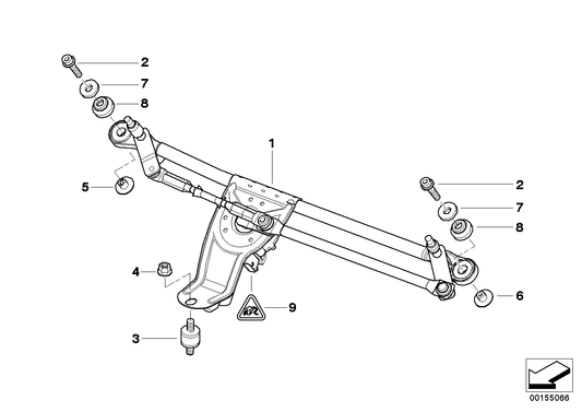 Genuine BMW 61618269818 E53 Rubber Buffer (Inc. X5) | ML Performance UK UK Car Parts