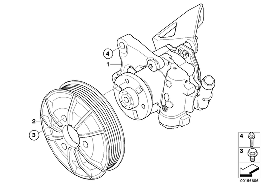 Genuine BMW 32413428010 E83 Power Steering Pump ZF (Inc. X3) | ML Performance UK UK Car Parts