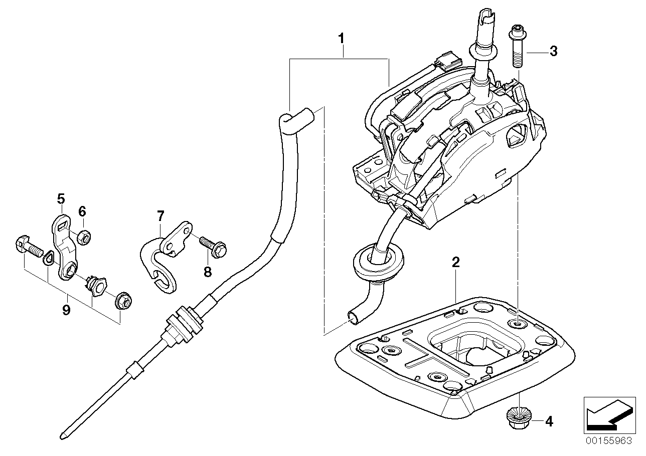 Genuine BMW 25163420341 E83 Gearshift Steptronic (Inc. X3) | ML Performance UK UK Car Parts