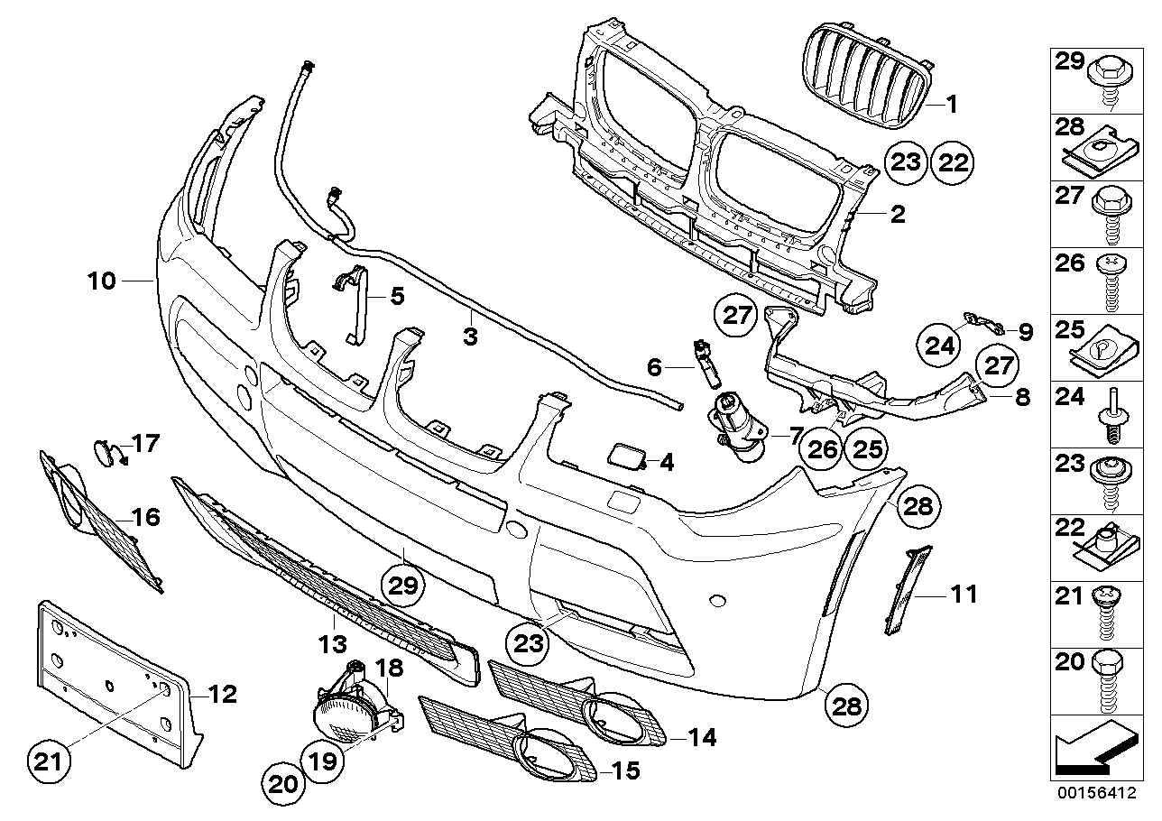 Genuine BMW 51113436392 E83 TriCover, Bumper, Primed, Front (Inc. X3) | ML Performance UK UK Car Parts