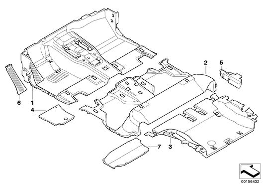 Genuine BMW 51476979744 E71 F16 Foam Insert, Right (Inc. X6) | ML Performance UK UK Car Parts