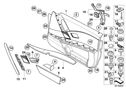 Genuine BMW 51417899667 E60 Handle Upper Part, Front Left ALU SHADOW (Inc. M5) | ML Performance UK UK Car Parts