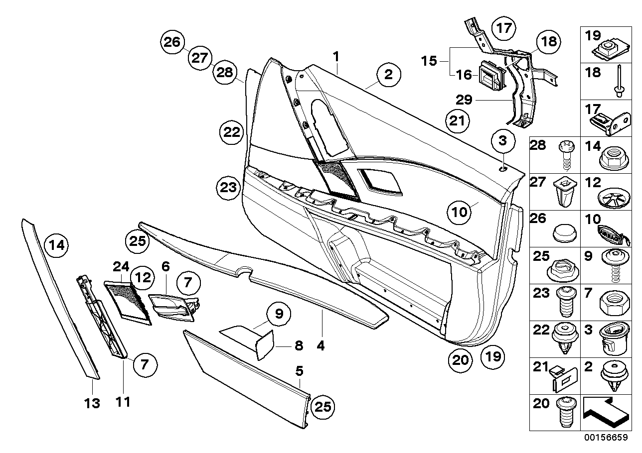 Genuine BMW 51417076793 E60 E61 Door Pocket, Front Left GRAU (Inc. 530xd, 540i & 520i) | ML Performance UK UK Car Parts