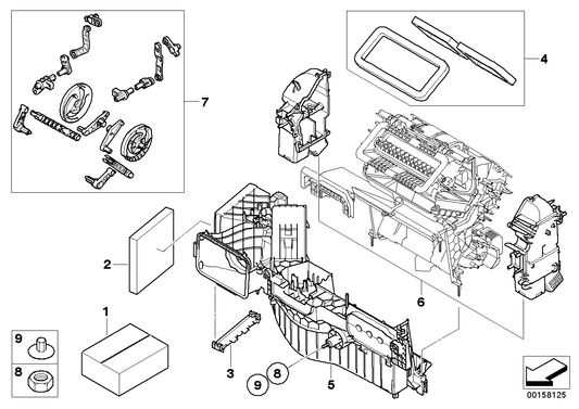 Genuine BMW 64119128860 F15 F16 Set Small Parts F Air Cond.Adjust.Lever (Inc. X5 & X6 40dX) | ML Performance UK UK Car Parts