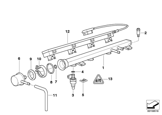 Genuine BMW 13641739242 E36 Injection Valve LUCAS (Inc. 318ti, 318i & 318is) | ML Performance UK UK Car Parts