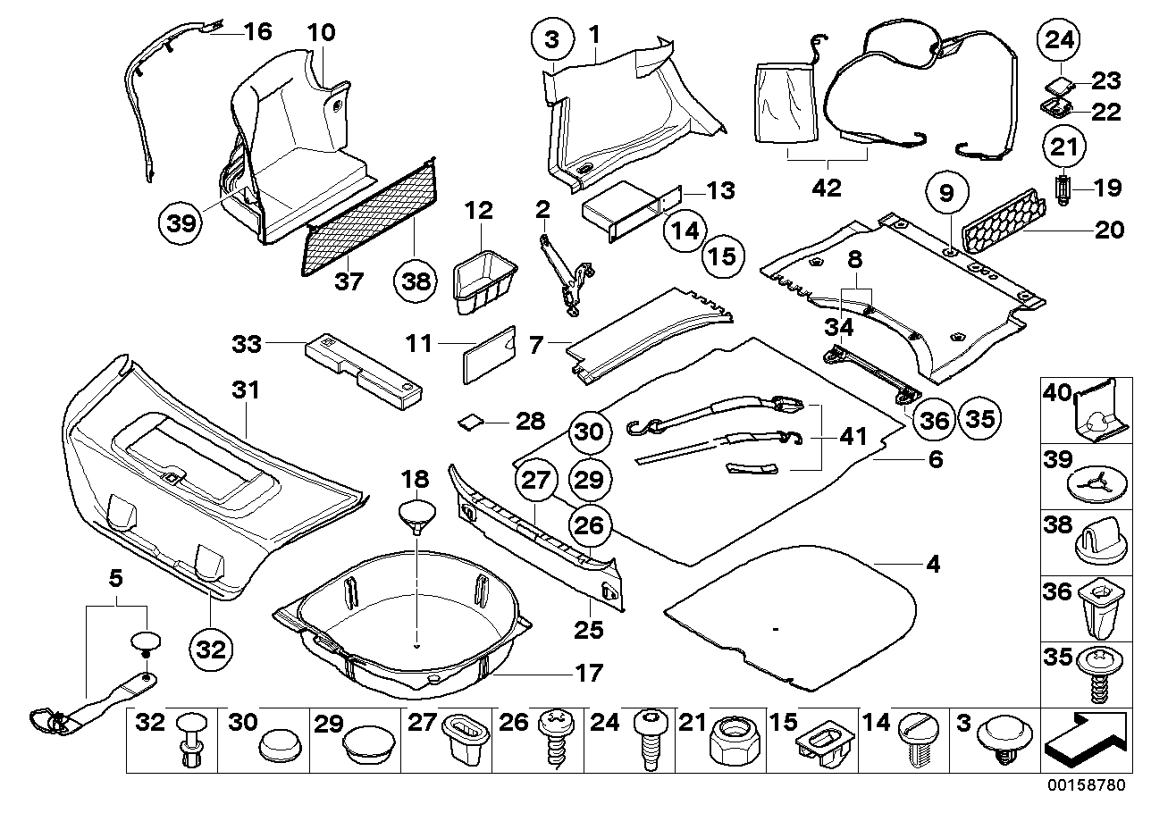 Genuine BMW 51477024857 E60 Panel Wheel Housing Part.Trunk Left (Inc. 520i, 535xi & 523i) | ML Performance UK UK Car Parts