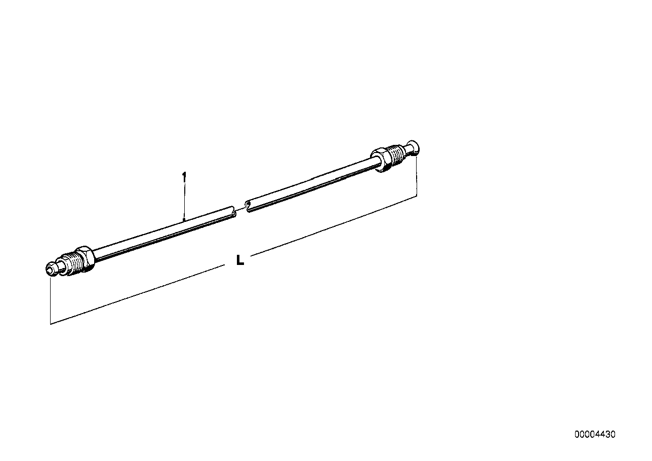 Genuine BMW 34321153804 E12 E21 Pipe M10/M10-2915mm (Inc. 2000tilux, 3.0S & 3.0Si) | ML Performance UK UK Car Parts