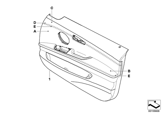 Genuine BMW 51417969226 E90 E91 Door Lining Leather Front Right INDIVIDUAL (Inc. 330i, 320i & 316i) | ML Performance UK UK Car Parts