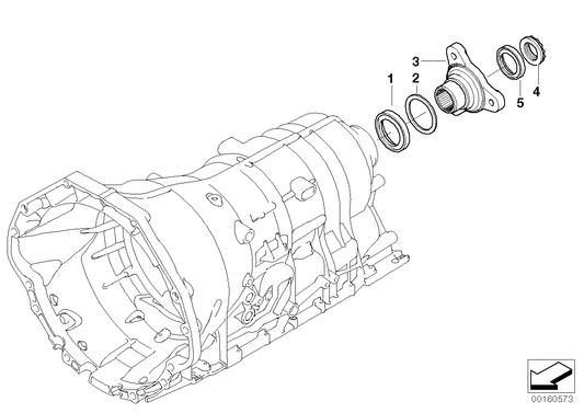 Genuine BMW 24207521971 E66 E60 E93 Output Flange (Inc. 545i, 525d & 645Ci) | ML Performance UK UK Car Parts