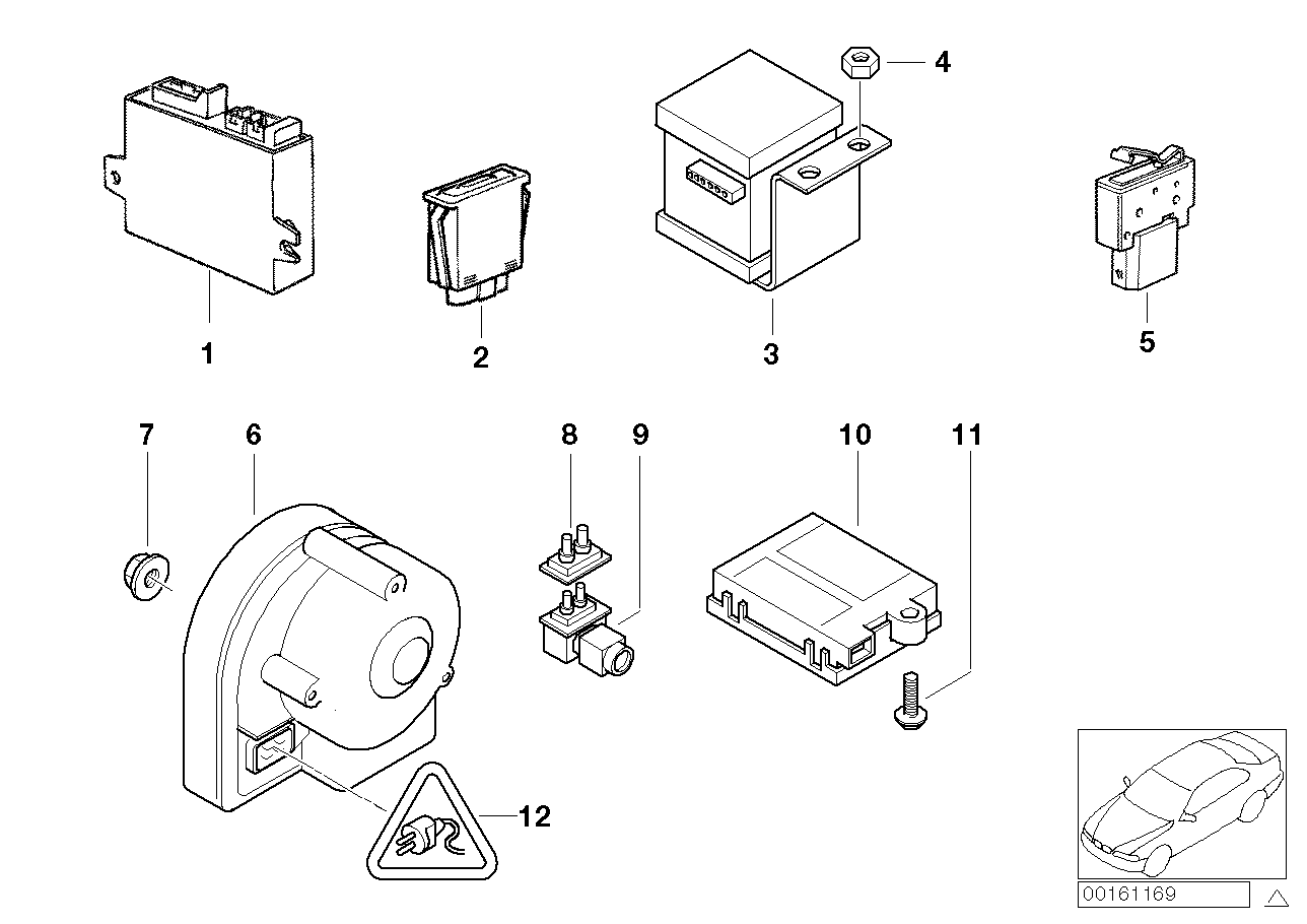 Genuine BMW 65756923210 E36 Inclination Indicator (Inc. Z3 2.0, Z3 2.2i & Z3 M) | ML Performance UK UK Car Parts