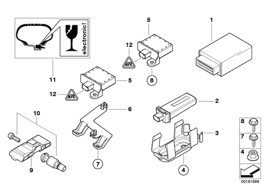 Genuine BMW 36236782802 E83 Control Unit Rdc (Inc. X3) | ML Performance UK UK Car Parts