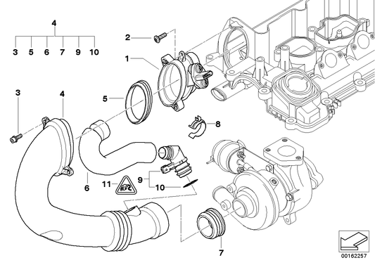 Genuine BMW 13717786034 E39 E53 E83 Hose (Inc. 525d, 330xd & 730d) | ML Performance UK UK Car Parts