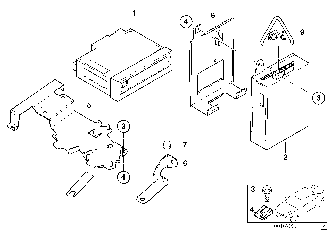 Genuine BMW 65909176686 E46 E83 Exch. Navigation Computer (Inc. 328Ci, 320d & X5 4.8is) | ML Performance UK UK Car Parts