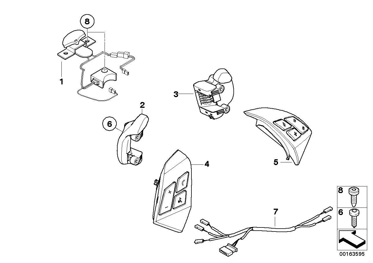Genuine BMW 61316976396 E60 E63 E64 Wiring Set,Steering Wheel Electronic Ctr (Inc. 525i, 525d & 530i) | ML Performance UK UK Car Parts