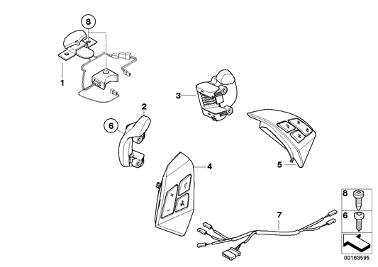 Genuine BMW 61316976396 E60 E63 E64 Wiring Set,Steering Wheel Electronic Ctr (Inc. 525i, 525d & 530i) | ML Performance UK UK Car Parts