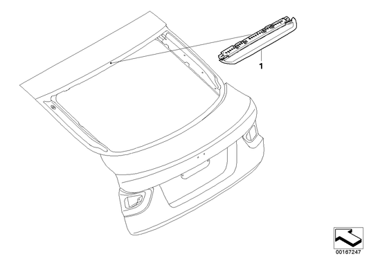 Genuine BMW 63257207825 E71 E72 Third Stoplamp White SCHWARZ (Inc. X6) | ML Performance UK UK Car Parts