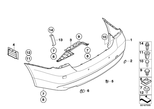Genuine BMW 51127127721 E91 Pdc Holder Inside Left (Inc. 318i, 325xi & 330i) | ML Performance UK UK Car Parts