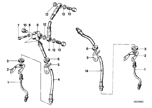 Genuine BMW 34321242883 Brake Hose 260 LG. (Inc. R45/N, R65LS & R65) | ML Performance UK UK Car Parts