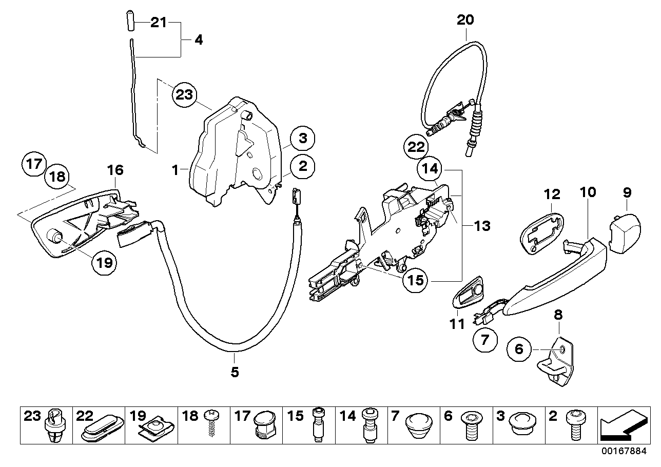 Genuine BMW 51217060669 E90 E91 Handle Bracket Left SCHWARZ (Inc. 320d, 335xi & 330i) | ML Performance UK UK Car Parts