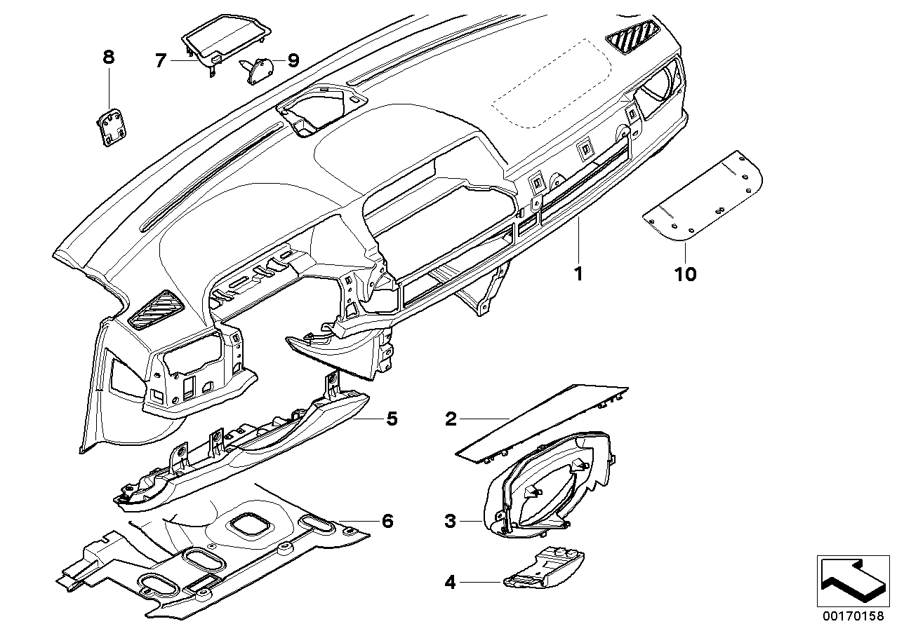 Genuine BMW 51459178767 E66 E65 E67 Protective Insert For Airbag (Inc. 760LiS, 740d & 740i) | ML Performance UK UK Car Parts