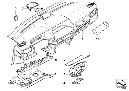 Genuine BMW 51459178767 E66 E65 E67 Protective Insert For Airbag (Inc. 760LiS, 740d & 740i) | ML Performance UK UK Car Parts