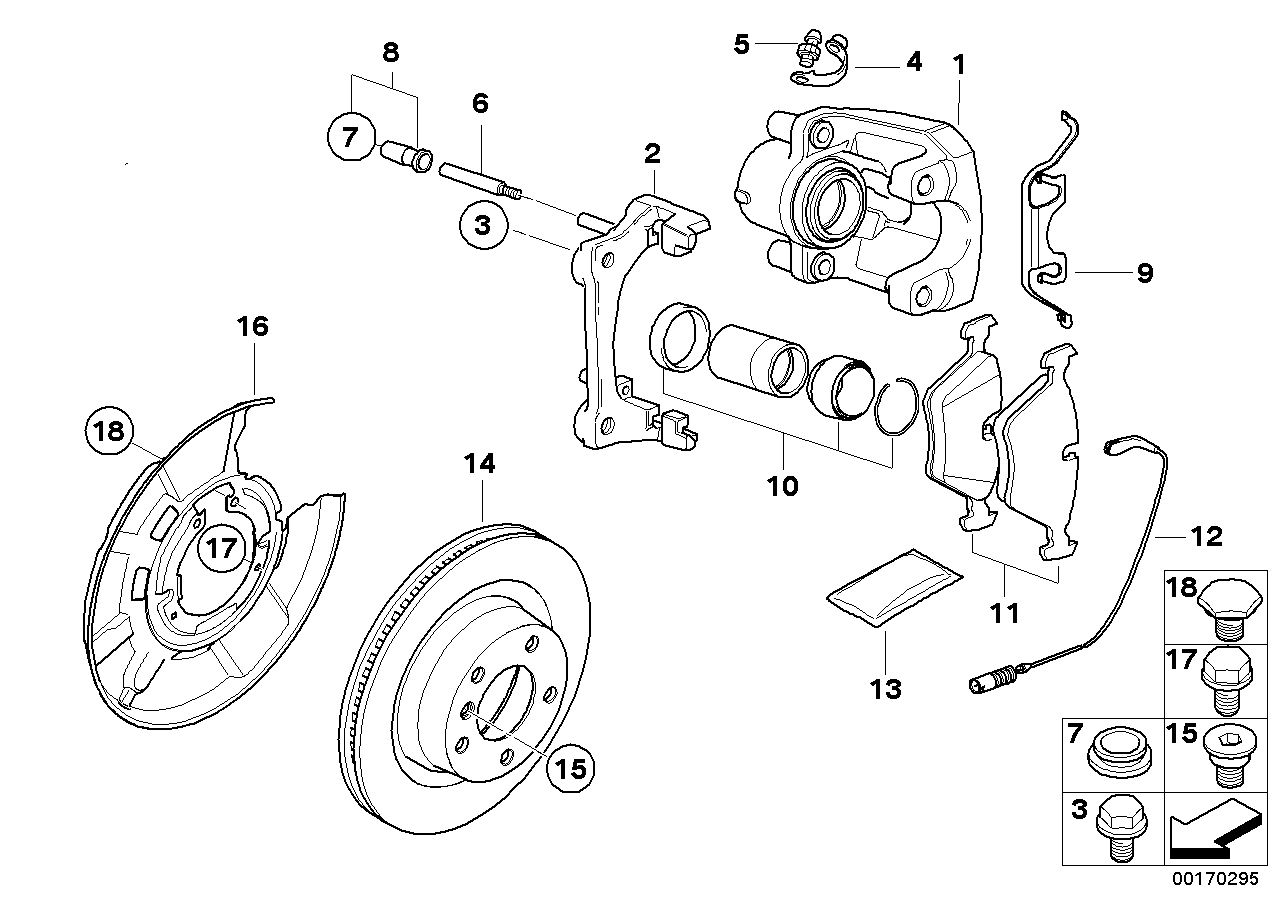 Genuine BMW 34211157046 E81 E92 Clip (Inc. 535i, 323ti & 750iLS) | ML Performance UK UK Car Parts
