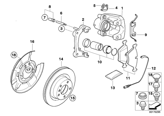 Genuine BMW 34211157046 E81 E92 Clip (Inc. 535i, 323ti & 750iLS) | ML Performance UK UK Car Parts