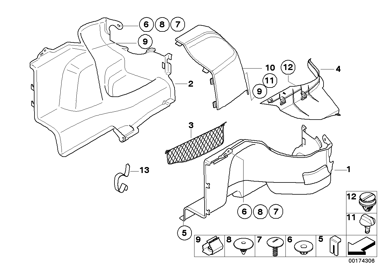 Genuine BMW 51473422778 E86 Trunk Room Net Right (Inc. Z4 3.0si & Z4 M3.2) | ML Performance UK UK Car Parts