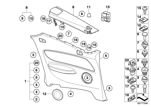 Genuine BMW 51439128776 E88 Cover, Belt Outlet, Right (Inc. 118i, 135i & 120d) | ML Performance UK UK Car Parts