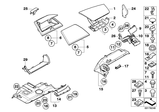 Genuine BMW 51453403667 E83 Trim Panel Foot Controls ANTHRAZIT (Inc. X3) | ML Performance UK UK Car Parts