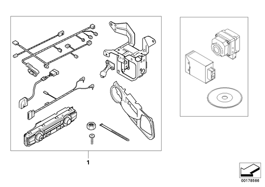 Genuine BMW 51117178108 E60 E61 Edge Trim, Side, Right NVC / ACC2 (Inc. 520d, 525d & 535i) | ML Performance UK UK Car Parts