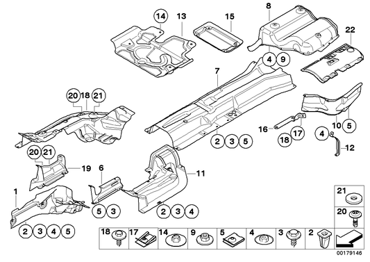 Genuine BMW 51487896463 E60 Heat Insulation, Rear Silencer, Left (Inc. M5) | ML Performance UK UK Car Parts
