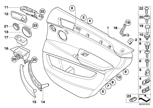 Genuine BMW 51427256438 E70 Door Lining Leather Rear Right ZIMTBRAUN (Inc. X5) | ML Performance UK UK Car Parts