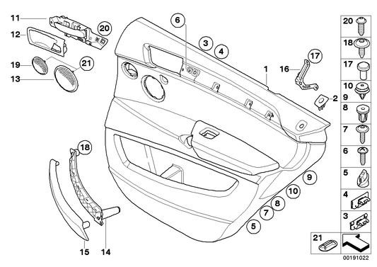 Genuine BMW 51429176593 E71 E72 Door Lining Leather Rear Left SATTELBRAUN (Inc. X6) | ML Performance UK UK Car Parts