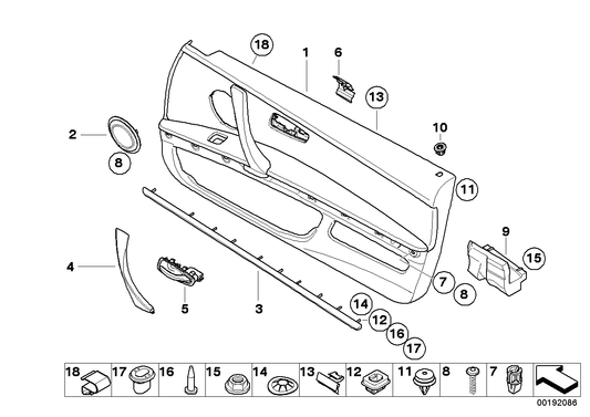 Genuine BMW 51417219054 E93 E92 Door Trim Panel Right SATTELBRAUN (Inc. 325d, 335is & 330d) | ML Performance UK UK Car Parts