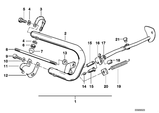 Genuine BMW 46532311720 Side Stand SW (Inc. R 80 GS & R 100 GS) | ML Performance UK UK Car Parts