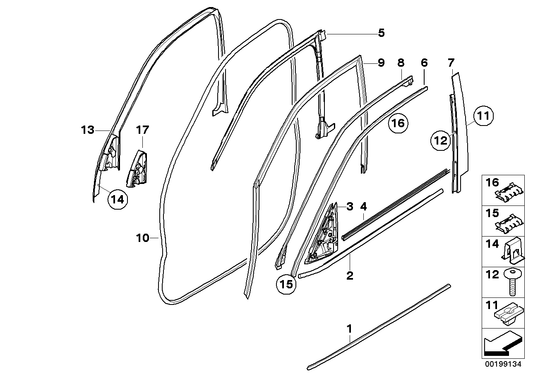 Genuine BMW 51337137001 E70 Seal, Rear Panel, Left (Inc. X5) | ML Performance UK UK Car Parts
