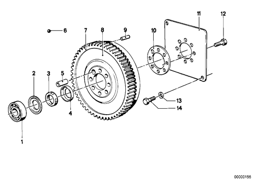 Genuine BMW 11221713883 E30 E28 Flywheel (Inc. 525e, 520i & 325e) | ML Performance UK UK Car Parts