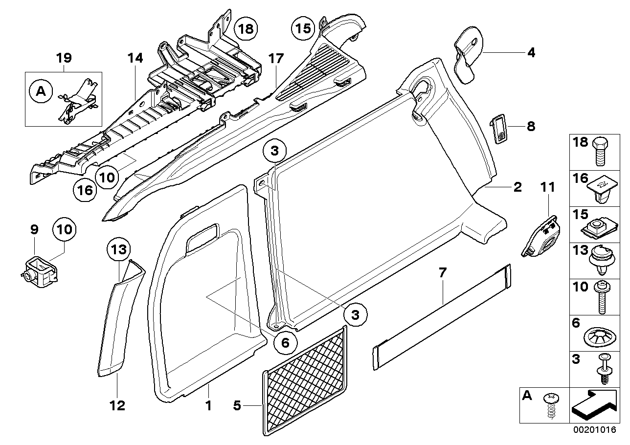 Genuine BMW 51477253912 E71 E72 Right Trunk Trim ANTHRAZIT (Inc. X6) | ML Performance UK UK Car Parts